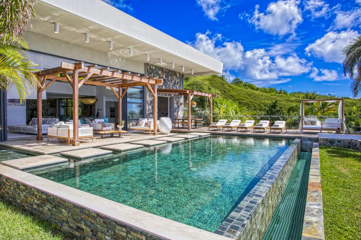 Location villa Saint Martin Indigo Bay - Villa 4 chambres 8 personnes - vue mer - Piscine - Villa de luxe (14)